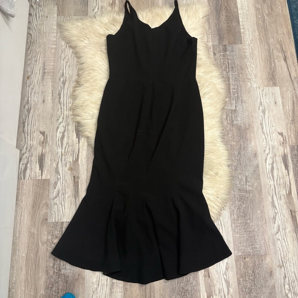 Isabelle midi dress Dress the Population sz large Black Spaghetti Strap Sheath - Picture 10 of 12